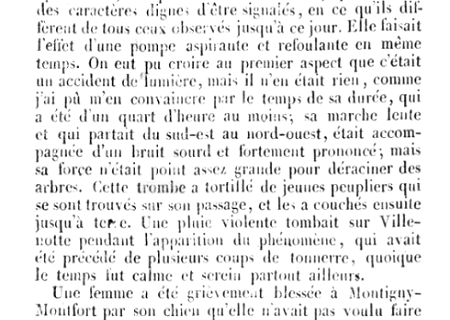 Tornade EF0 à Semur-en-Auxois (Côte-d'Or) le 22 mai 1830
