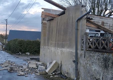 Tornade EF1 à Villerable (Loir-et-Cher) le 24 janvier 2021