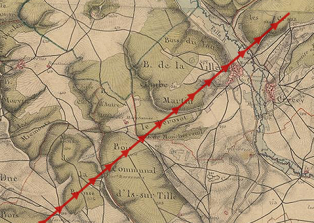 Tornade EF3 à Villey-sur-Tille (Côte-d'Or) le 19 août 1845