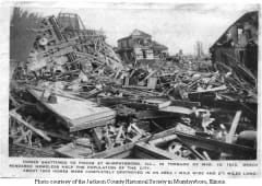 Il y a 90 ans, l'outbreak de tornades le plus dévastateur et le plus meurtrier (Tri-State Tornado) frappait les USA