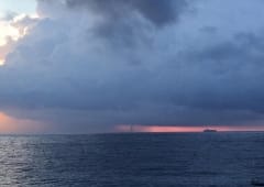 Trombe marine au large de Bastia (Haute-Corse) le 24 juin