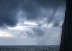 Trombe marine à Sète (Hérault) le 12 octobre