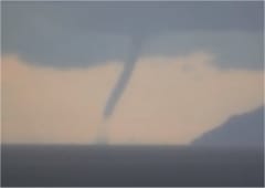 Trois trombes marines au large de la Corse le 28 décembre