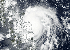Pluies intenses au passage de Vongfong sur les Philippines
